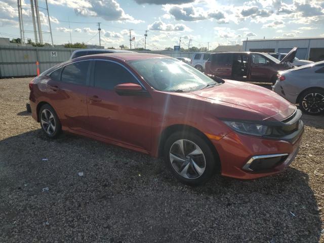 19XFC2F64KE214248 - 2019 HONDA CIVIC LX MAROON photo 4