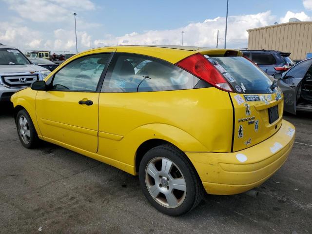 1FAFP31N97W233826 - 2007 FORD FOCUS ZX3 YELLOW photo 2