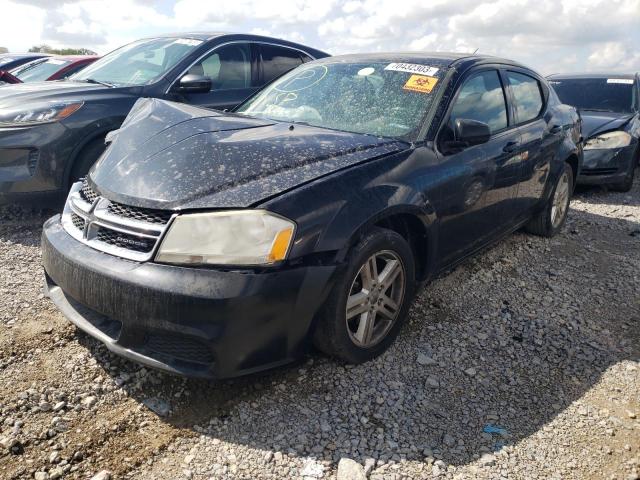 1C3CDZCB8CN133636 - 2012 DODGE AVENGER SXT BLACK photo 1