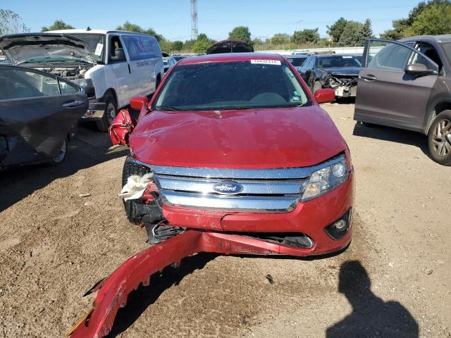 3FAHP0HA3CR229598 - 2012 FORD FUSION SE RED photo 5