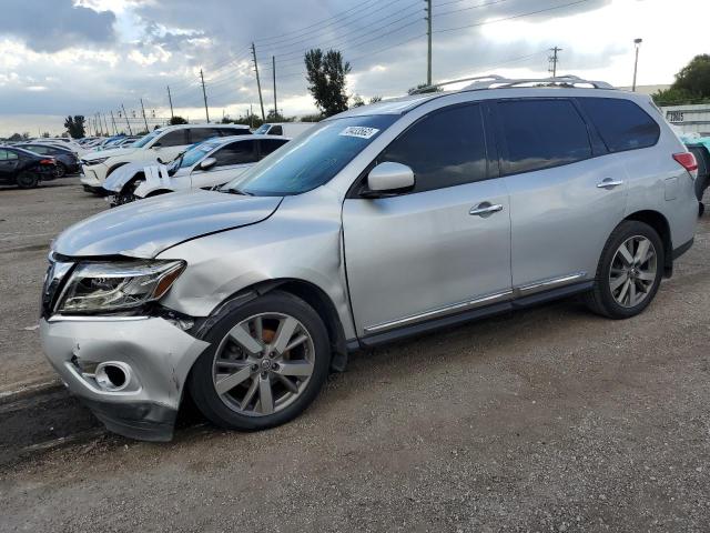 5N1AR2MN9EC700564 - 2014 NISSAN PATHFINDER S SILVER photo 1