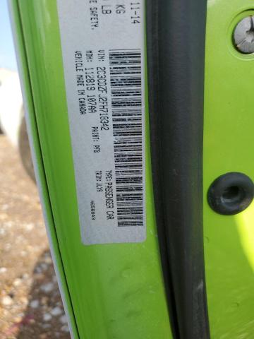 2C3CDZFJ2FH718342 - 2015 DODGE CHALLENGER R/T SCAT PACK WHITE photo 12