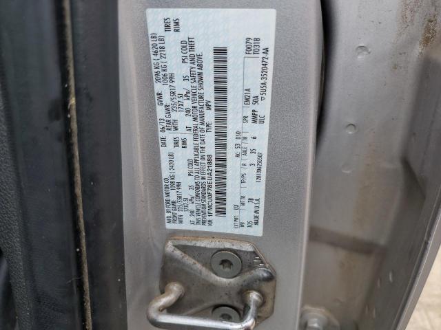 1FMCU0F78EUA21888 - 2014 FORD ESCAPE S SILVER photo 13