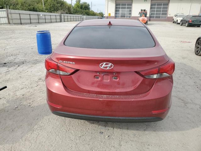 5NPDH4AE7GH784203 - 2016 HYUNDAI ELANTRA SE RED photo 6