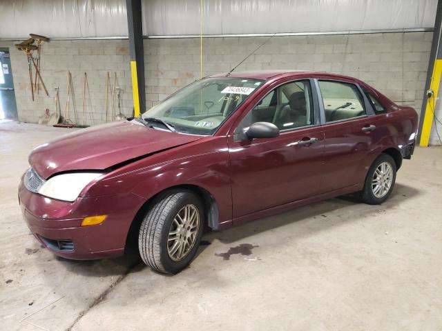 1FAHP34N77W242674 - 2007 FORD FOCUS ZX4 BURGUNDY photo 1