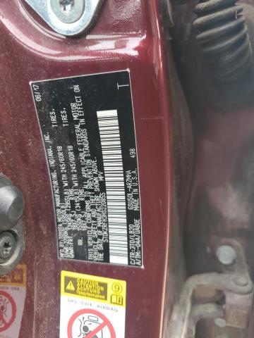 5TDKZRFH3HS220855 - 2017 TOYOTA HIGHLANDER SE RED photo 12