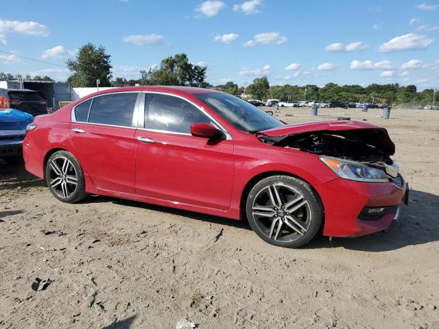 1HGCR2F54HA147351 - 2017 HONDA ACCORD SPORT 红色 照片 4