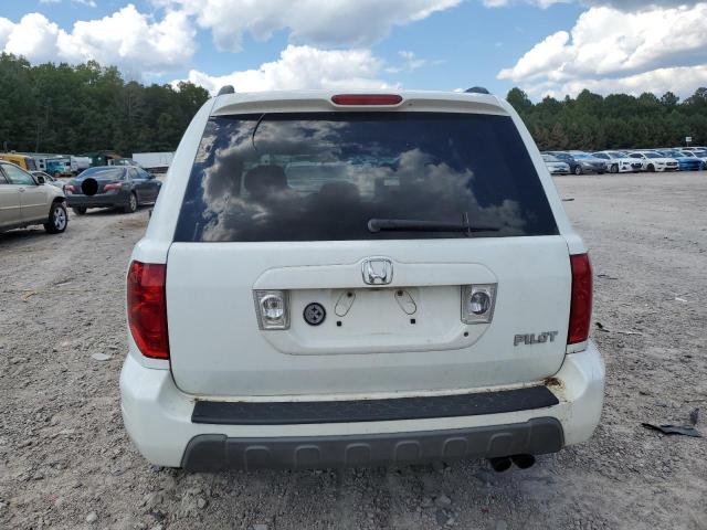 5FNYF18455B026388 - 2005 HONDA PILOT EX WHITE photo 6