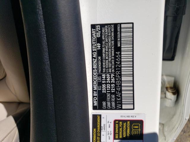 W1KAF4HB5PR124664 - 2023 MERCEDES-BENZ C 300 4MATIC WHITE photo 12