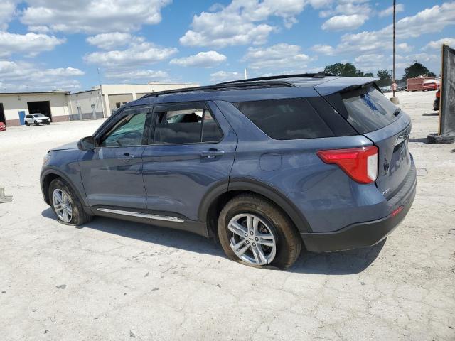 1FMSK8DH5MGA26152 - 2021 FORD EXPLORER XLT BLUE photo 2