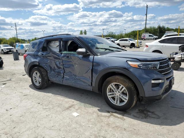 1FMSK8DH5MGA26152 - 2021 FORD EXPLORER XLT BLUE photo 4