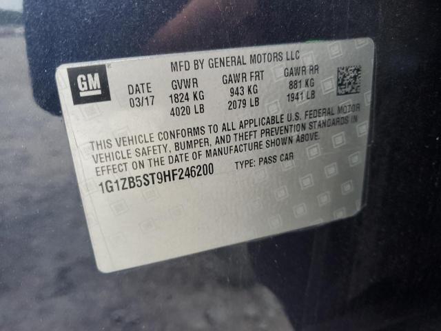 1G1ZB5ST9HF246200 - 2017 CHEVROLET MALIBU LS Mavi foto 12