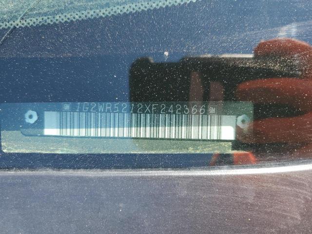 1G2WR5212XF242366 - 1999 PONTIAC GRAND PRIX GTP 银色 照片 12