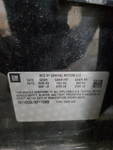 1G11C5SL1EF119382 - 2014 CHEVROLET MALIBU 1LT Qara foto 13