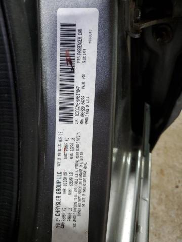 1C3CDZAB7DN517847 - 2013 DODGE AVENGER SE GRAY photo 12