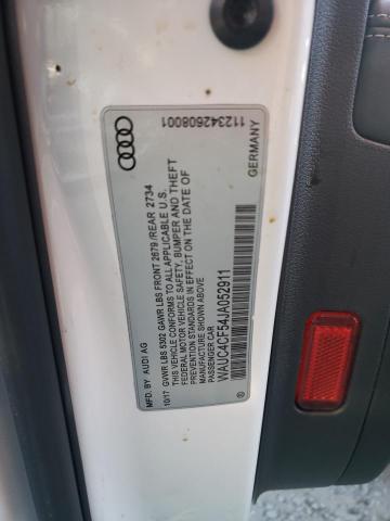 WAUC4CF54JA052911 - 2018 AUDI S5 PRESTIGE 白色 照片 12