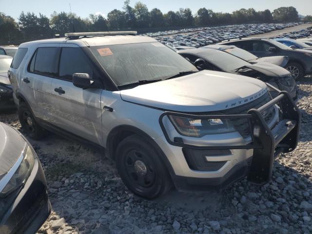 1FM5K8ATXHGB71649 - 2017 FORD EXPLORER POLICE INTERCEPTOR Сріблястий фото 4