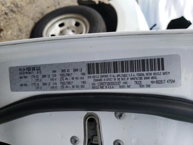 1C6RR7FG5KS523197 - 2019 RAM 1500 CLASS TRADESMAN Білий фото 13