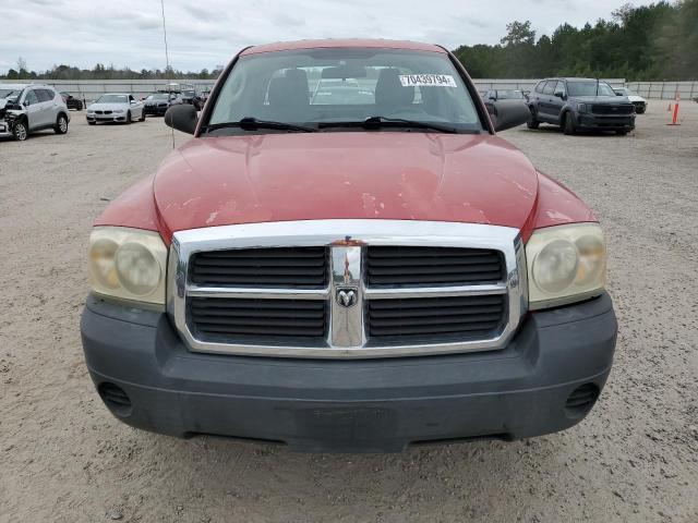 1D7HE22K06S687157 - 2006 DODGE DAKOTA ST RED photo 5