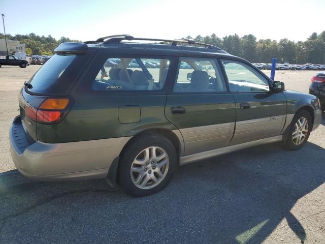 4S3BH665717605584 - 2001 SUBARU LEGACY OUTBACK GREEN photo 3