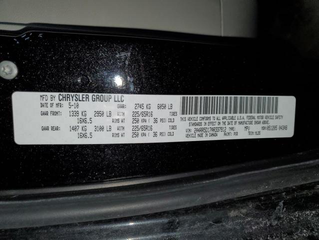 2A4RR5D17AR337912 - 2010 CHRYSLER TOWN & COU TOURING შავი ფოტო 13