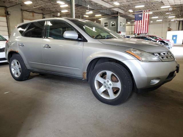 JN8AZ08W25W407944 - 2005 NISSAN MURANO SL SILVER photo 4