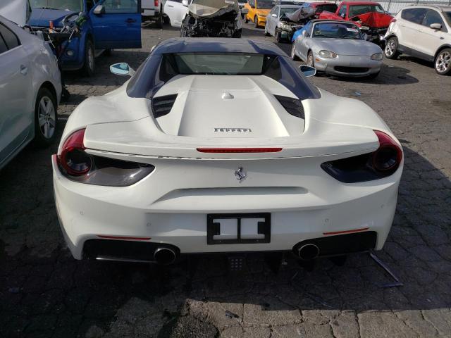 ZFF80AMA6J0232651 - 2018 FERRARI 488 SPIDER WHITE photo 6