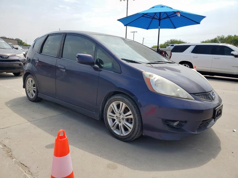 JHMGE88679S033066 - 2009 HONDA FIT SPORT BLUE photo 4