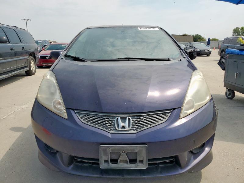 JHMGE88679S033066 - 2009 HONDA FIT SPORT BLUE photo 5