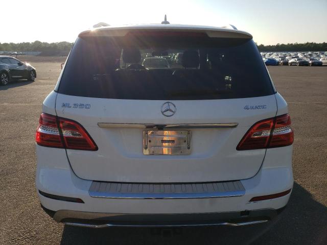 4JGDA5HB9FA444137 - 2015 MERCEDES-BENZ ML 350 4MATIC WHITE photo 6