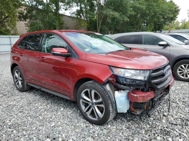 2FMTK4AP1FBB95538 - 2015 FORD EDGE SPORT RED photo 4