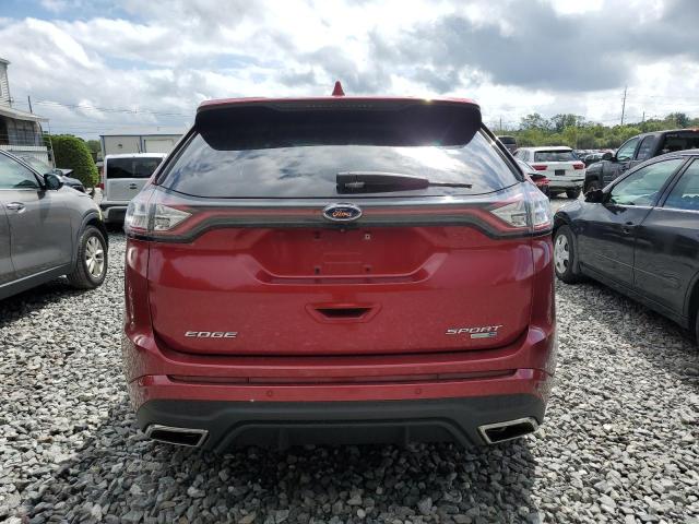 2FMTK4AP1FBB95538 - 2015 FORD EDGE SPORT RED photo 6