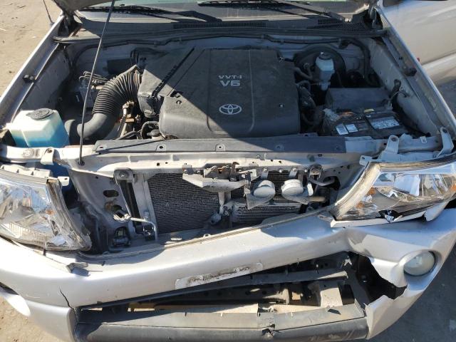 5TELU42N97Z467302 - 2007 TOYOTA TACOMA DOUBLE CAB SILVER photo 11