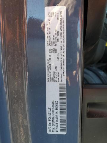 3C6MRVJG3ME586813 - 2021 RAM PROMASTER 3500 HIGH ლურჯი ფოტო 13