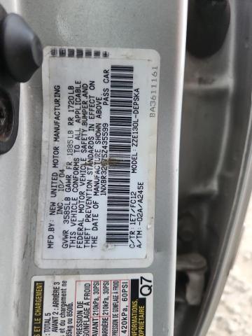 1NXBR32E75Z435599 - 2005 TOYOTA COROLLA CE 银色 照片 12