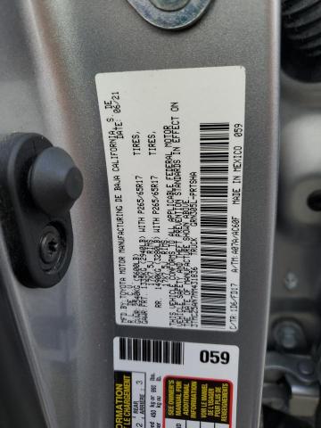3TMCZ5AN7MM431836 - 2021 TOYOTA TACOMA DOUBLE CAB GRAY photo 12