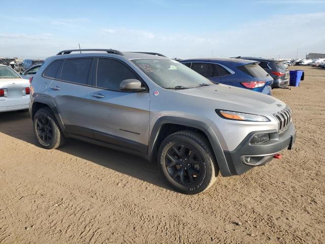 1C4PJMBS7HW582480 - 2017 JEEP CHEROKEE TRAILHAWK SILVER photo 4