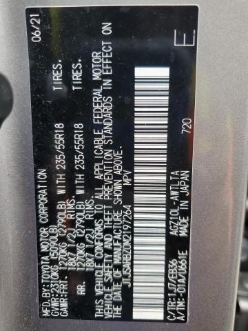 JTJSARBZ0M2197264 - 2021 LEXUS NX 300 BASE GRAY photo 13