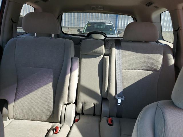 5TDZK3EH2CS051485 - 2012 TOYOTA HIGHLANDER BASE Burgund zdjęcie 10