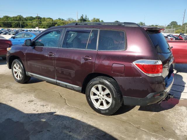5TDZK3EH2CS051485 - 2012 TOYOTA HIGHLANDER BASE Burgund zdjęcie 2