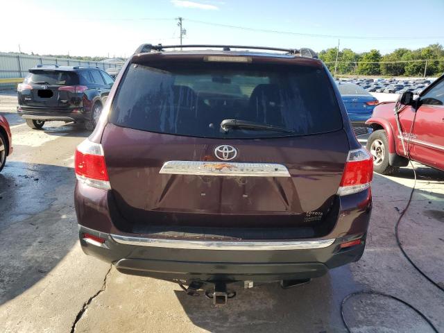 5TDZK3EH2CS051485 - 2012 TOYOTA HIGHLANDER BASE Burgund zdjęcie 6