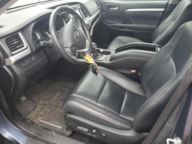 5TDJZRFH4KS988721 - 2019 TOYOTA HIGHLANDER SE BLUE photo 7