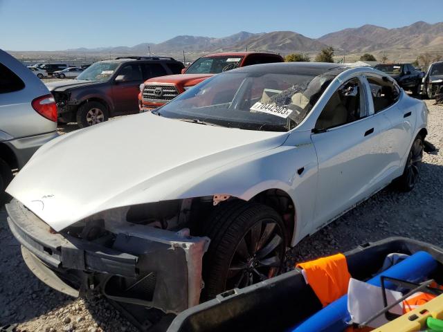 5YJSA1DP1DFP09885 - 2013 TESLA MODEL S Սպիտակ լուսանկար 1