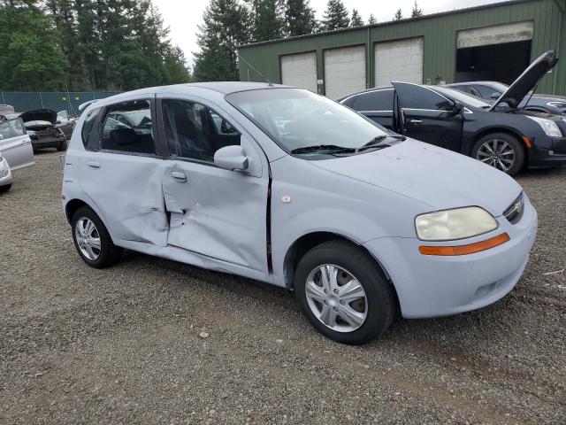 KL1TD66658B112736 - 2008 CHEVROLET AVEO BASE Szary zdjęcie 4