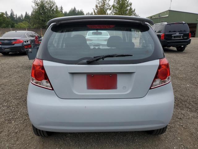 KL1TD66658B112736 - 2008 CHEVROLET AVEO BASE Szary zdjęcie 6