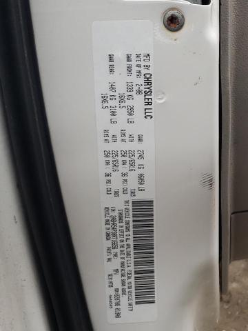 2A8HR54P38R716656 - 2008 CHRYSLER TOWN & COU TOURING თეთრი ფოტო 13