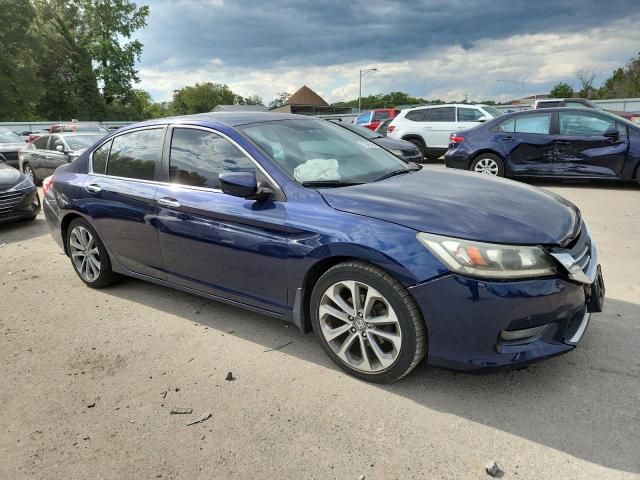 1HGCR2F59FA005820 - 2015 HONDA ACCORD SPORT BLUE photo 4