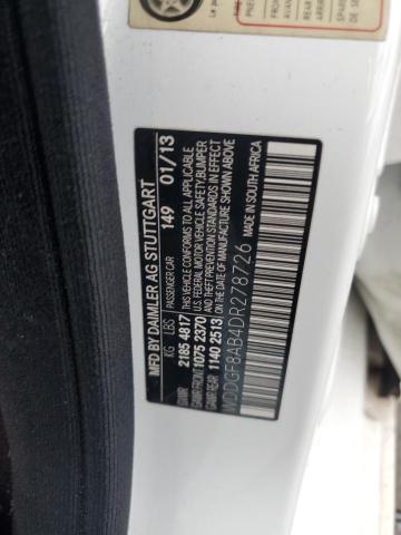 WDDGF8AB4DR278726 - 2013 MERCEDES-BENZ C 300 4MATIC WHITE photo 12