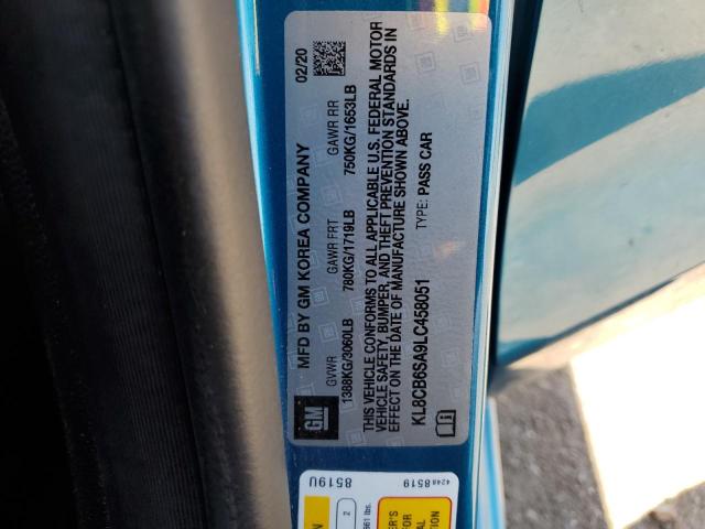 KL8CB6SA9LC458051 - 2020 CHEVROLET SPARK LS TURQUOISE photo 13