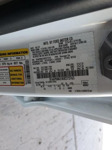 3FA6P0MU5KR272765 - 2019 FORD FUSION SEL თეთრი ფოტო 12